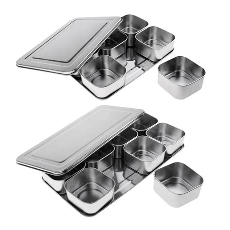 spice box stainless steel|seasoning 6 storage box.